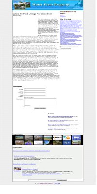 Waterfront Property Adsense Integrated Website