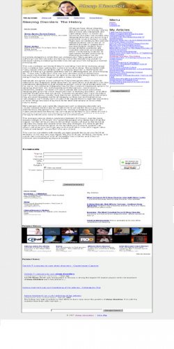 Sleep Disorders Adsense Integrated Website
