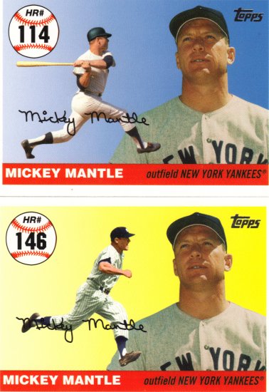 Mickey Mantle Topps Home Run History