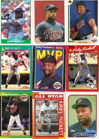 (15) Kirby Pucket cards