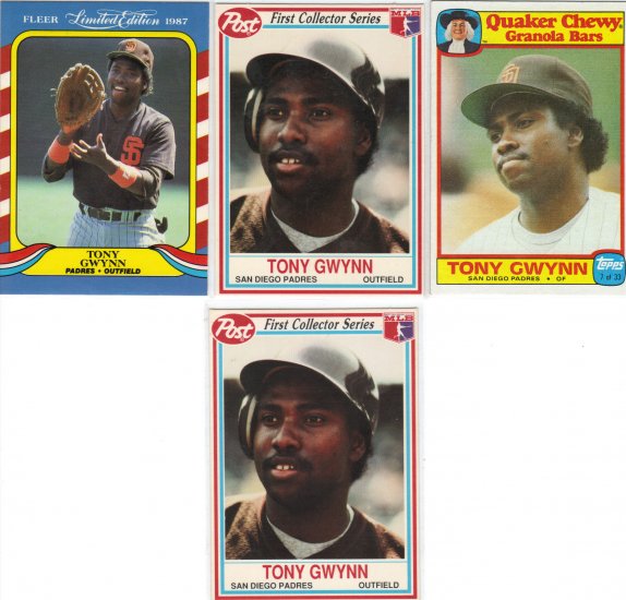 (4) Very RARE Tony Gwynn cards