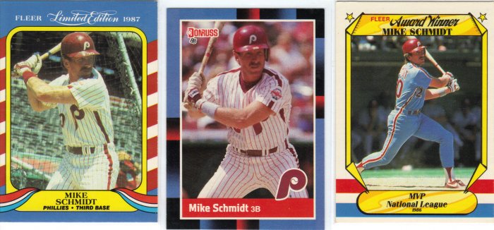 (3) Mike Schmidt cards