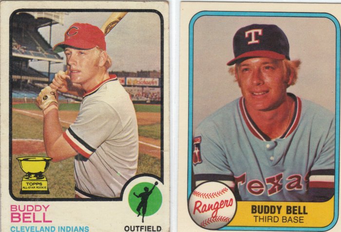 73 Buddy Bell All-Star Rookie + 81 Fleer