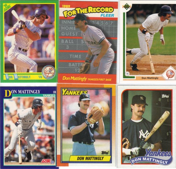 (10) Don Mattingly Cards YANKEES