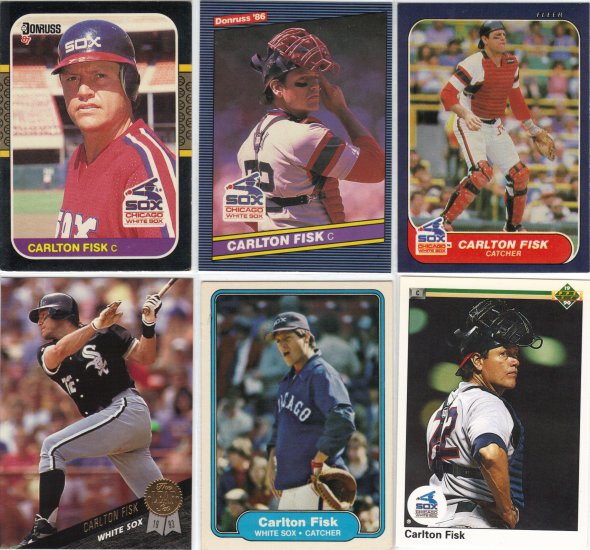 (5) Carlton Fisk Cards