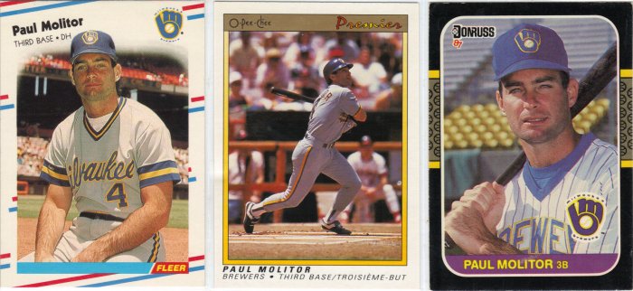 (3) Paul Molitor Cards