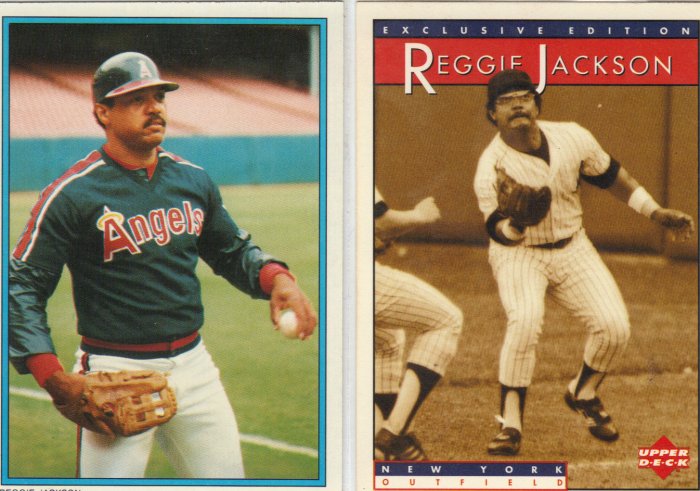 (2) Rare Reggie Jackson Cards