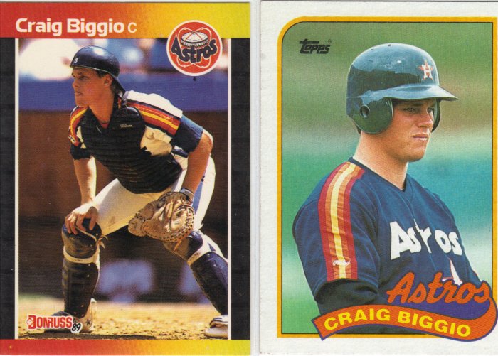 (12) Craig Biggio Rookie Cards