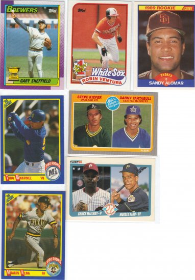 (10) Rookies - Robin Ventura,Gary Sheffield,Tino Martinez +
