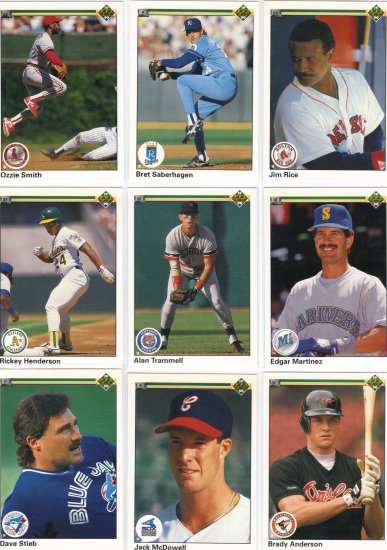 (11) 90 Upper Deck Stars