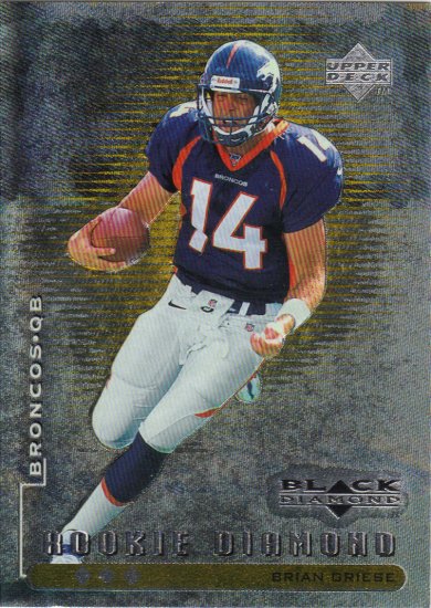 98 Brian Griese UD Black Diamond RC 0201/1000 Michigan