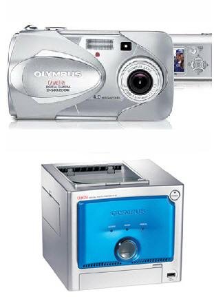 Olympus D-580 Zoom Digital Camera+ P-10 DIGITAL PHOTO PRINTER