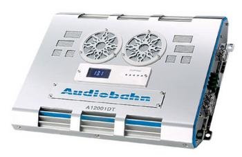 AUDIOBAHN A12001DT - CLASS D 1 x 400 WATTS RMS With BLUE DIGITAL VOLT METER And FLAMES