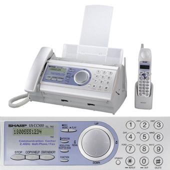 Sharp UX-CC500 5 in 1 Plain Paper Fax With Cordless Handset