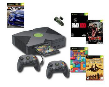 XBOX Star Wars BUNDLE Xbox Console, 2 Controllers, DVD Kit and 4 games