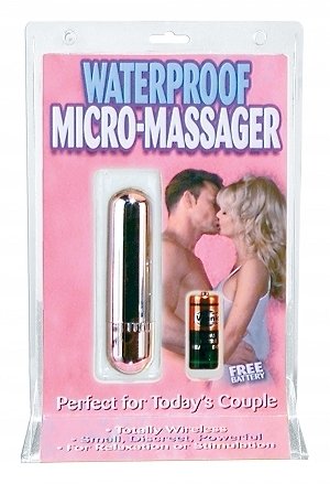 Waterproof Micro Mini Massager - Silver