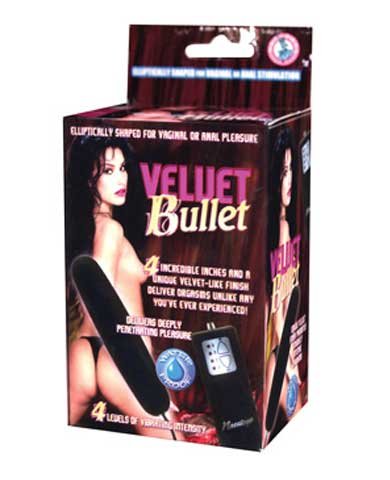 Velvet 4 inch Bullet - Black