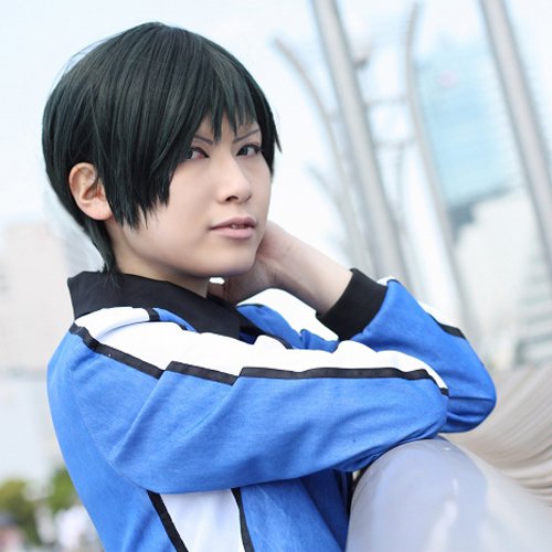 Kuroko No Basketball Moriyama Yoshitaka short black cosplay wig