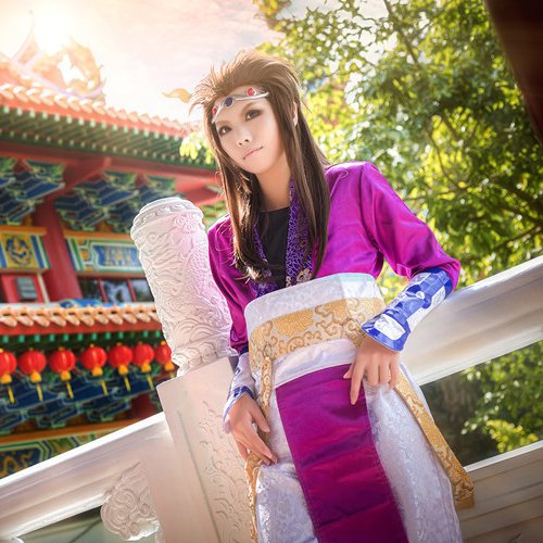 The Legend of Qin Xiang Shaoyu 70cm brown cosplay wig