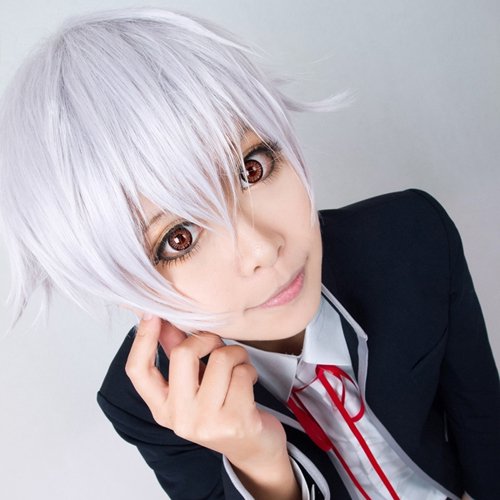 K-project Yashiro Isana short silver white cosplay wig