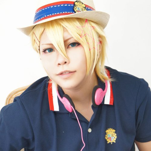 Uta no Prince-sama Kurusu Syo short gold cosplay wig