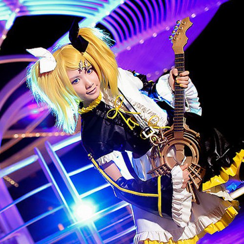 vocaloid feat.Kagamine Rin gold cosplay wig