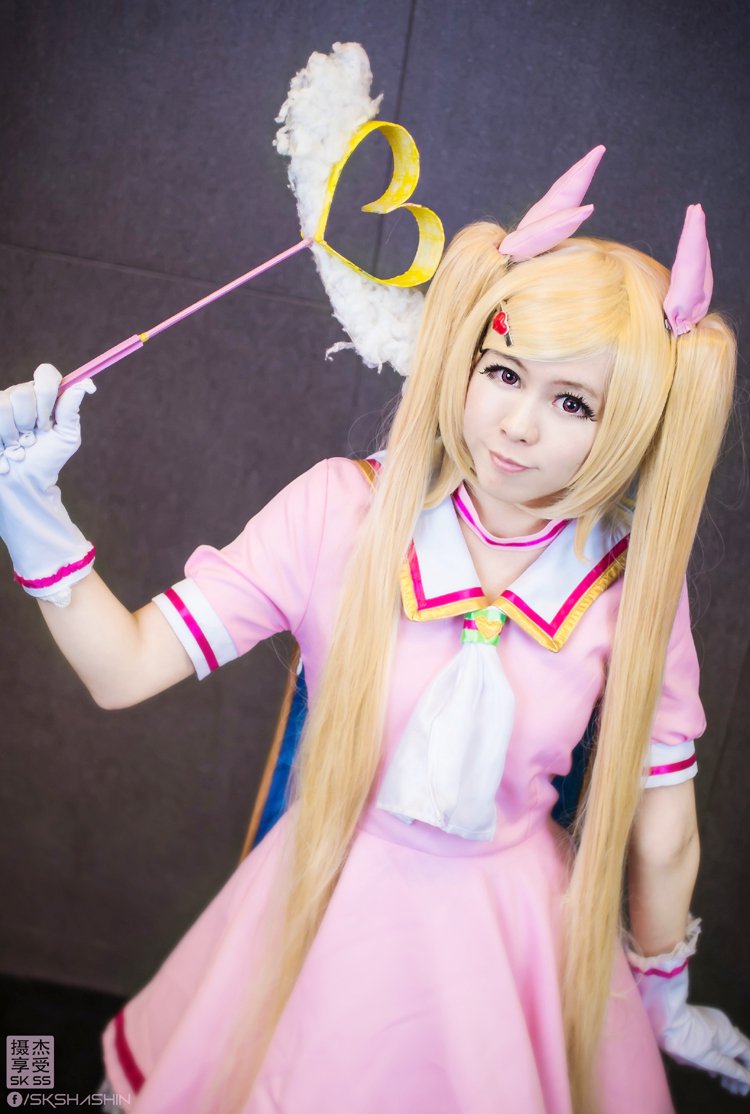 Love Stage!! Lala-Lulu long blonde two long 120cm ponytails cosplay wig
