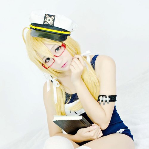 Kantai Collection I-8 Acht blonde 60cm anime cosplay wig