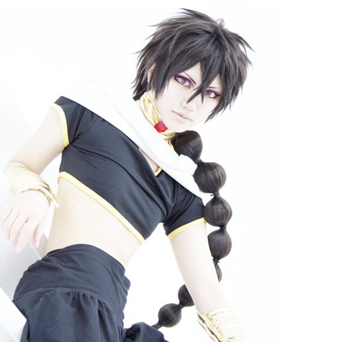 MAGI Judaru black anime cosplay wig