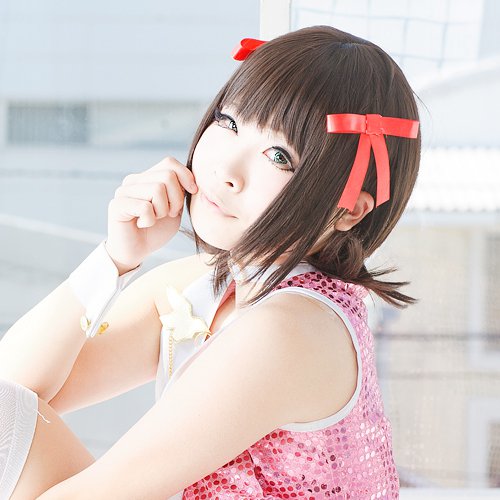 THE IDOLM@STER amami haruka short brown anime cosplay wig