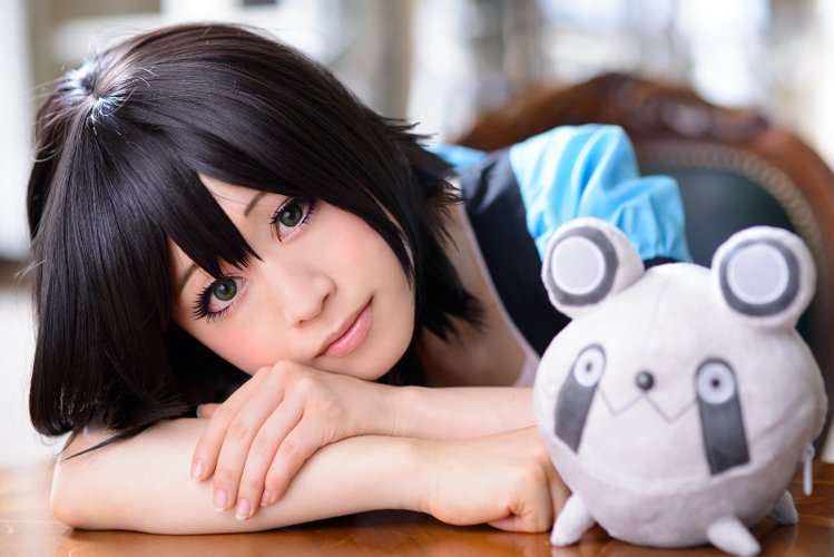 Steins;Gate Shiina Mayuri short black cosplay wig