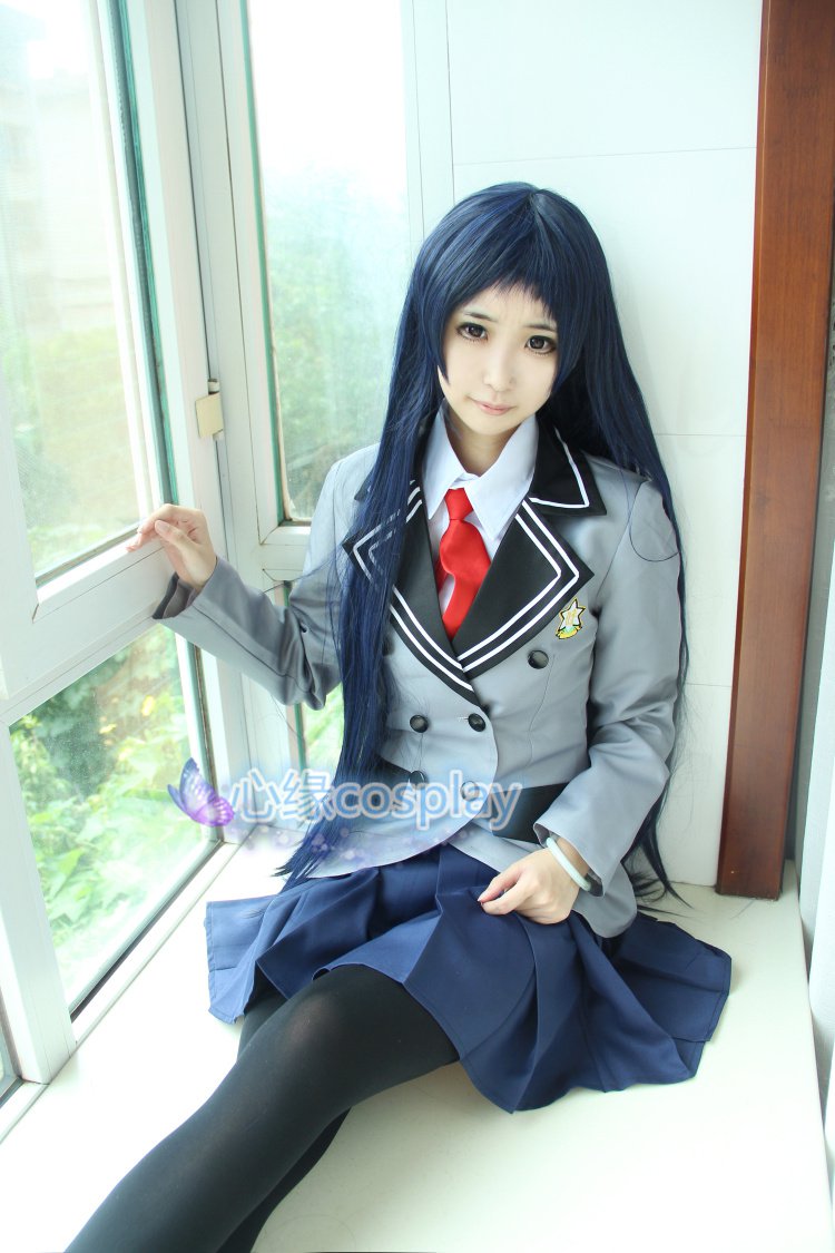 Kajo Ayame anime cosplay costume school uniform