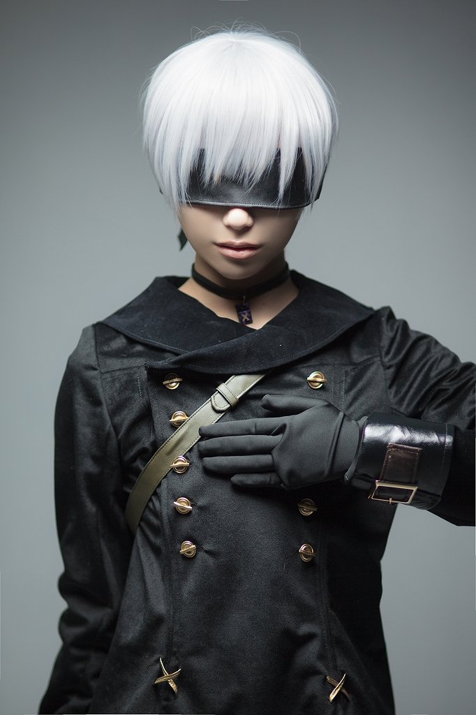 NieR:Automata YoRHa No. 9 Type S short white cosplay wig