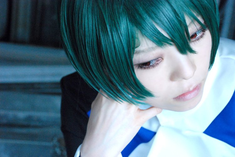 s.CRY.ed liufeng short dark green cosplay wig
