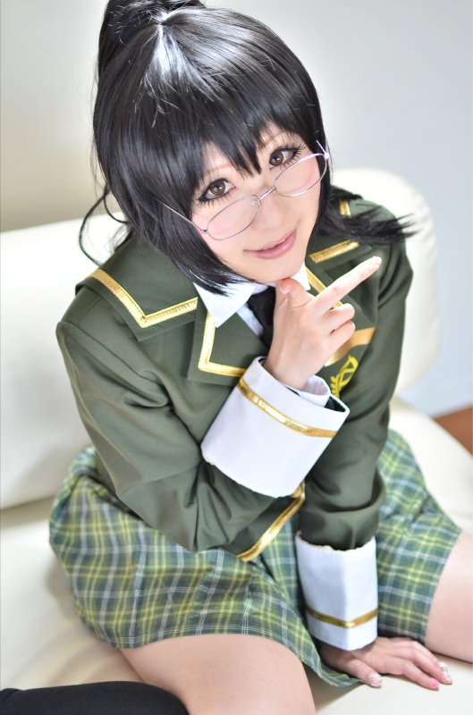 boku wa tomodachi ga sukunai Shiguma Rika black cosplay wig 60cm clip