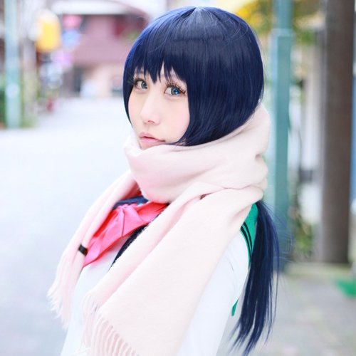 Saiki Kusuo no Psi Nan telepathy 80cm blue black cosplay wig