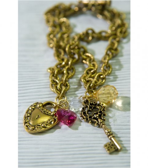 Lock and Key Charm Bracelet