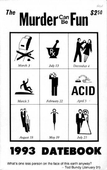 THE MURDER CAN BE FUN 1993 DATEBOOK