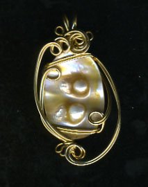 Blistered Pearl Pendant