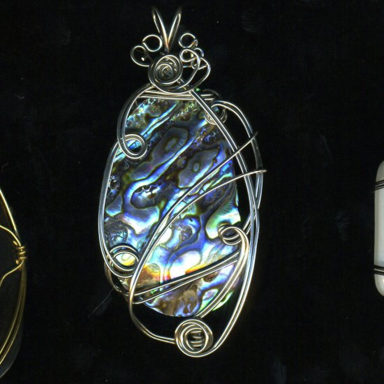 Oval Paua Shell Pendant