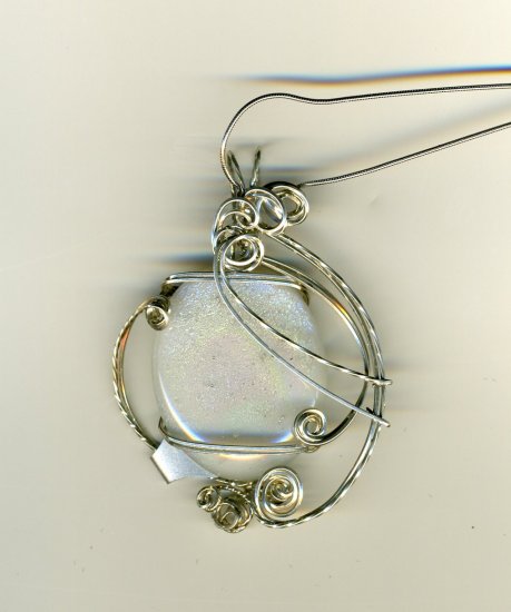 Fused Dichroic & Art Glass Pendants