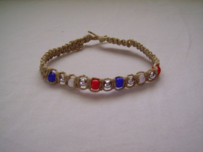 Patriotic Hemp Bracelet