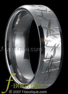 "Zen" Grooved Tungsten Carbide Band ring sz 5.5, 6, 6.5, 7, 7.5, 8, 8.5, 9, 9.5. 10, 10.5, 11, 11.5