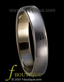"Tranquillity" TUNGSTEN CARBIDE wedding band ring size 4 5 6 7 8 9 10 11 (also every half size)