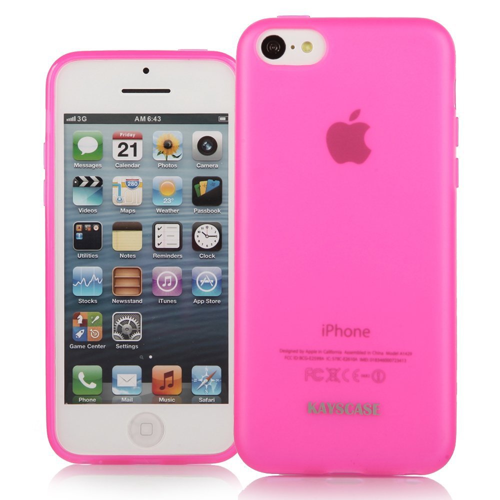 KAYSCASE Slim Soft Gel Cover Case for Apple iPhone 5C Smartphone Cell