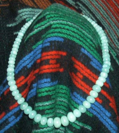Amazonite Graduated Rondel Necklace