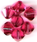 Swarovski Crystal 24 Padparadscha 4mm Bicones 5301