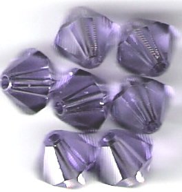 Swarovski Crystal 24 Tanzanite 4mm Bicones 5301