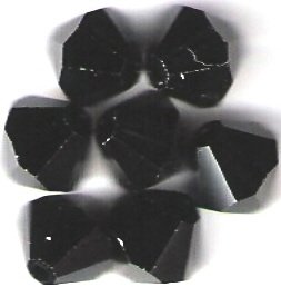 Swarovski Crystal 24 Jet 4mm Bicones 5301
