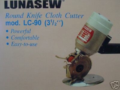 ELECTRIC FABRIC CUTTER 3 1/2" ROUND KNIFE 110 V.